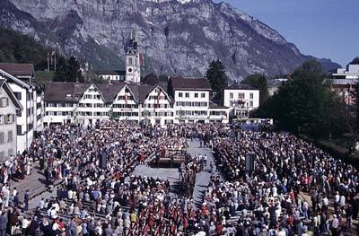 Landsgemeindering in der Stadt Glarus